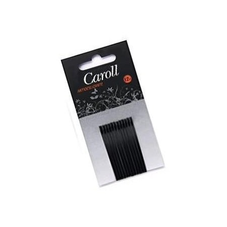 Gancho para pelo Caroll Preto 12 Unidades -Grampos de cabelo, grampos e laços de cabelo -AG