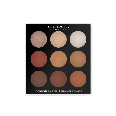 Contour palette 9 shades Shimmer & Shade -Face -Elixir Make Up