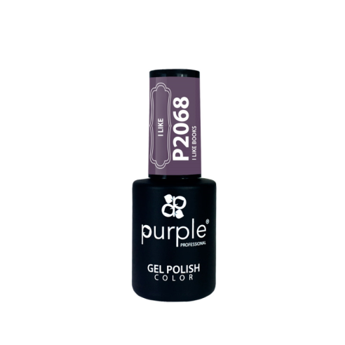 Gel polish I Love books 2068 Purple -Semi permanent nail polishes -Purple Professional