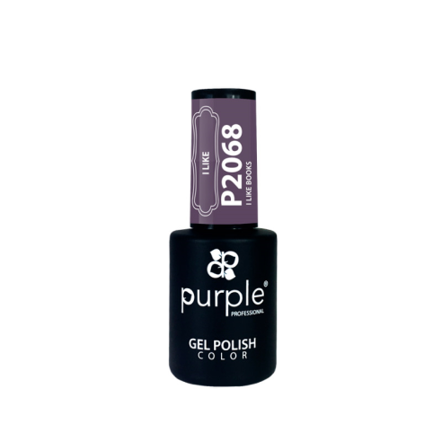 Polonês em gel Adoro livros 2068 Roxo -Esmalte semipermanente -Purple Professional