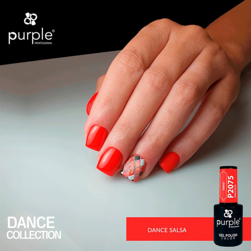 Smalto Semipermanente P2075 Dance Salsa Purple Professional -Smalto semipermanente -Purple Professional