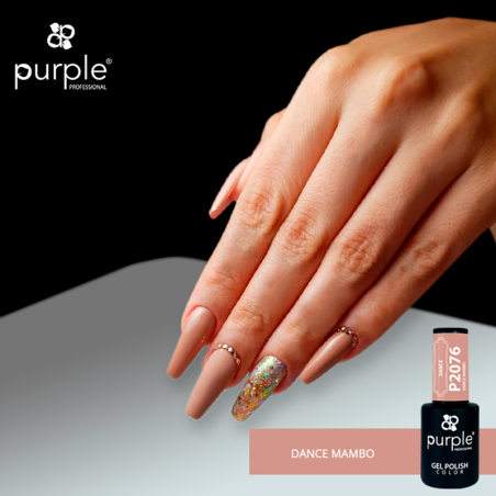Esmalte Gel Dance Mambo P2076 Purple Professional -Esmalte semi permanente -Purple Professional