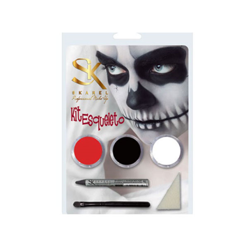 Kit de maquiagem esqueleto -Fantasy e FX -Skarel