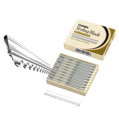 Feather blade replacement 10 units. -Disposable Hairdressing -Feather