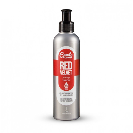 Colori Caramella Velluto Rosso 200ml -Coloranti a colorazione diretta -KIN Cosmetics