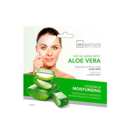 Mascarilla Facial Aloe Vera IDC INSTITUTE -Mascarillas y exfoliantes -