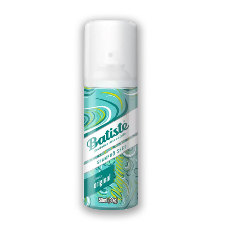 Champô seco original Batiste 50ml formato de viagem -Shampoo seco -Batiste