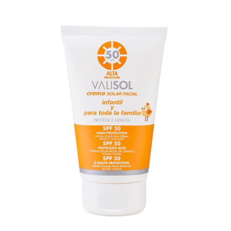 Crema solar Facial SPF50 Infantil 100ml -Solares -Valquer