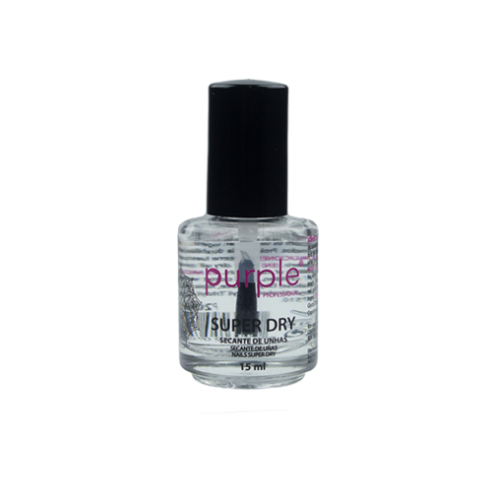 Sèche Ongles Super Dry Violet 15ml -Traitements de dissolvant pour vernis à ongles -Purple Professional