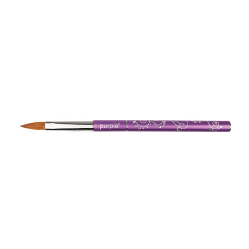 Oval Acrylic Brush n.8 Metallic Purple -Utensils Accessories -Purple Professional