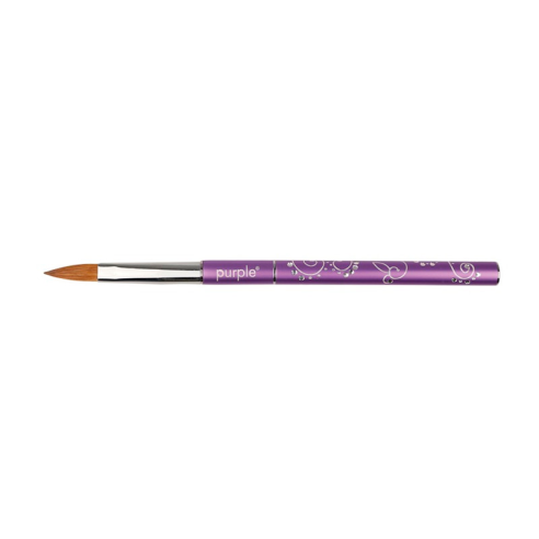 Oval Acrylic Brush nº8 Metallic Purple -Utensils Accessories -Purple Professional