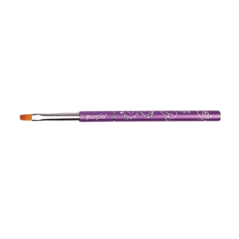 Pinceau Gel Plat Nylon n.4 Violet -Accessoires Ustensiles -Purple Professional