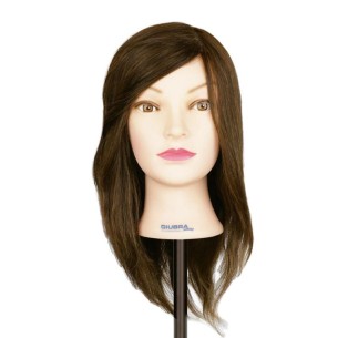 Natural hair mannequin head 40 cm -Utensils -Giubra