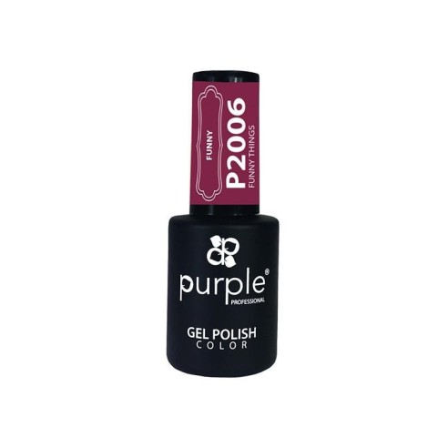 Esmalte Gel Funny Things Purple N.2006 -Esmalte semipermanente -Purple Professional