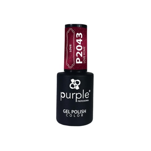 Gel Nail Polish Love Rome Purple Nº2043 -Semi permanent nail polishes -Purple Professional