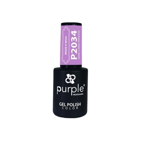 Make A Wish Princess Purple Gel Polish N.2034 -Semi permanent nail polishes -Purple Professional