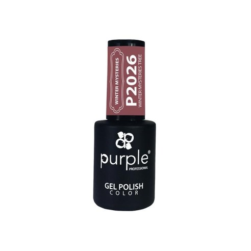 Gel Enamel Winter Misteries Tree Purple N.2026 -Semi permanent nail polishes -Purple Professional