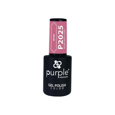 Gel Polish Work With Love Purple N.2025 -Semi permanent nail polishes -Purple Professional