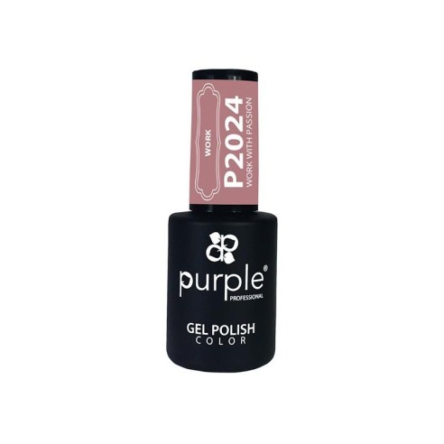 Gel Enamel Work With Passion Purple N.2024 -Semi permanent nail polishes -Purple Professional