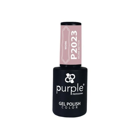 Gel Polish Work Better Purple N.2023 -Semi permanent nail polishes -Purple Professional