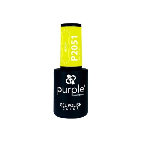 Gel polish Beach Sun 2051 Purple -Semi permanent nail polishes -Purple Professional