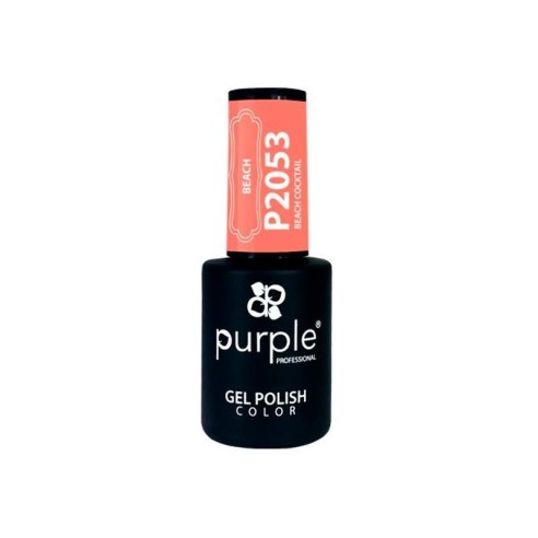 Gel polish Beach Cocktail 2053 Purple -Semi permanent nail polishes -Purple Professional