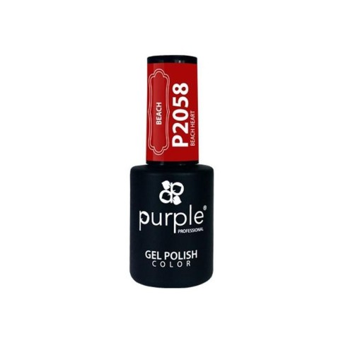 Gel polish Beach Heart 2058 Purple -Semi permanent nail polishes -Purple Professional