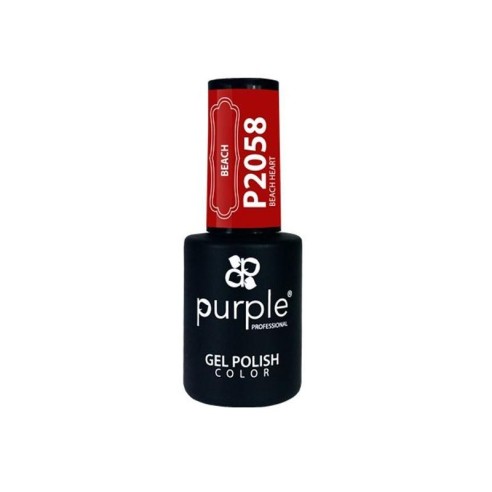 Gel polish Beach Heart 2058 Purple -Semi permanent enamel -Purple Professional