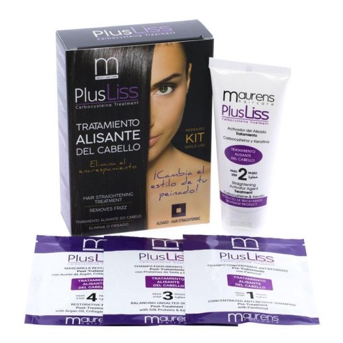 Disposable Plusliss Brazilian straightening kit -Permanent and straightened -Maurens