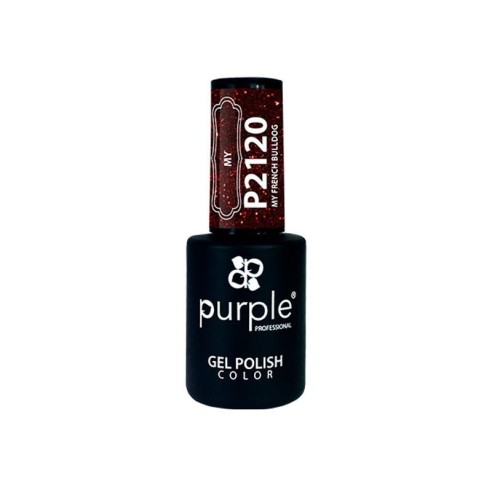 Esmalte Gel P2120 My French Bulldog Purple -Esmalte semi permanente -Purple Professional