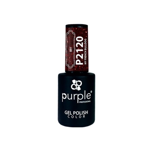 Gel Polish P2120 My French Bulldog Purple -Semi permanent nail polishes -Purple Professional