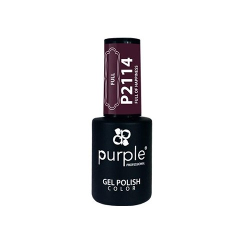 Polonês Gel P2114 Cheio De Felicidade Roxo -Esmalte semipermanente -Purple Professional
