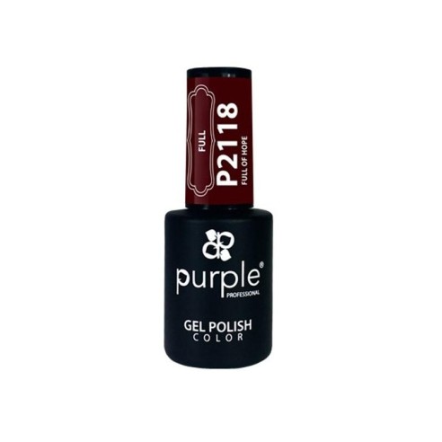 Esmalte Gel P2118 Full Of Hope Purple Professional -Esmalte semi permanente -Purple Professional