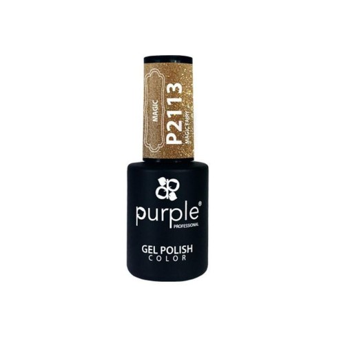 Gel polonês roxo profissional P2113 fada mágica -Esmalte semipermanente -Purple Professional