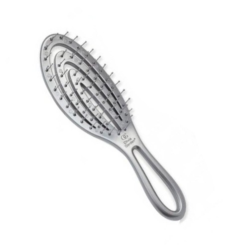 Olivia Garden Silver Travel Brush -Brushes -Olivia Garden