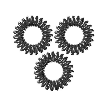 Coletero Invisible Negro 3 unidades -Horquillas, pinzas y coleteros -AG