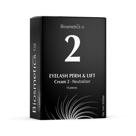 Biosmetics Wimpernlifting Schritt 2 Neutralisator 10 Einheiten -Wimpern und Augenbrauen -Biosmetics