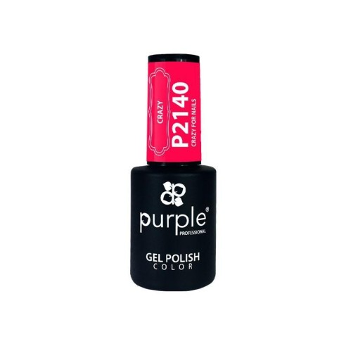 Esmalte Gel P2140 Neón Crazy For Nails Purple -Esmalte semi permanente -Purple Professional