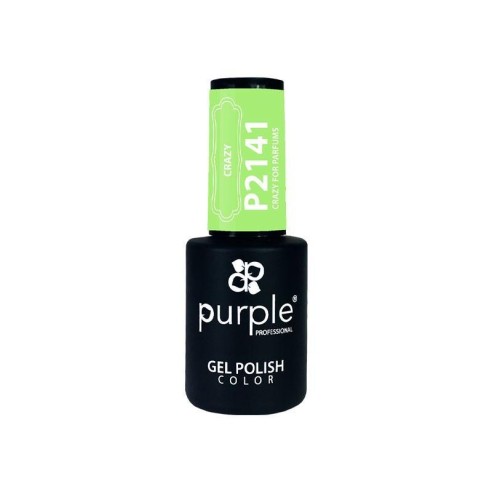 Esmalte Gel P2141 Neón Crazy For Parfums Purple -Esmalte semi permanente -Purple Professional