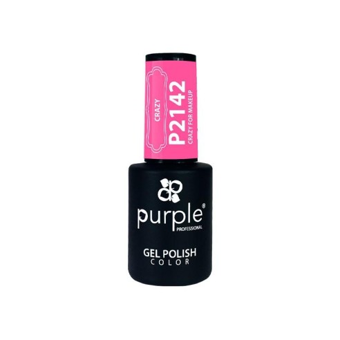 Esmalte Gel P2142 Crazy For MakeUp Purple -Semi permanent nail polishes -Purple Professional