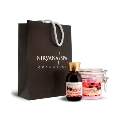 Confezione di olio di ciliegia + mousse Nirvana -Creme idratanti -Nirvana Spa