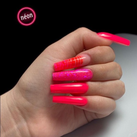Smalto semipermanente P2144 Neon Crazy For Diamonds -Smalto semipermanente -Purple Professional 2