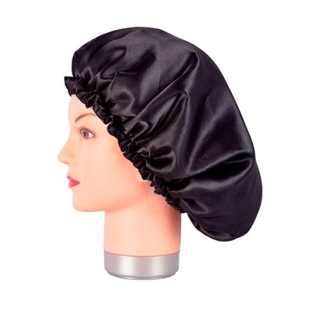 Bifull Anti-Frizz-Kappe aus schwarzem Satin -Utensilien -Bifull