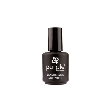 Elastic Base Milky White Purple Professional 15ml -Gel & Acrylic Nails -Purple Professional