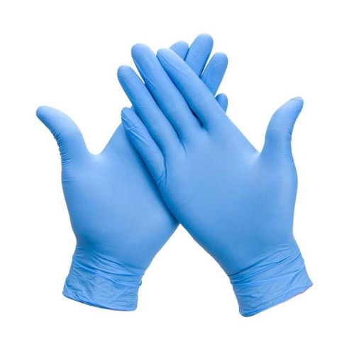 Gant nitrile bleu -Des gants -Cosméticos de la Rosa