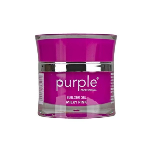 Builder Gel Milky Pink Purple Professional 15g. -Gel and Acrylic -Purple Professional