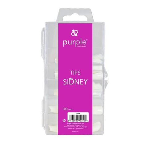 Tips Sidney Purple Professional 100 Unidades -Utensilios Accesorios -Purple Professional