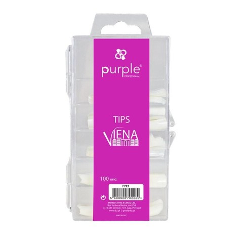 Tips Viena Classico Purple 100 Unidades -Utensilios Accesorios -Purple Professional