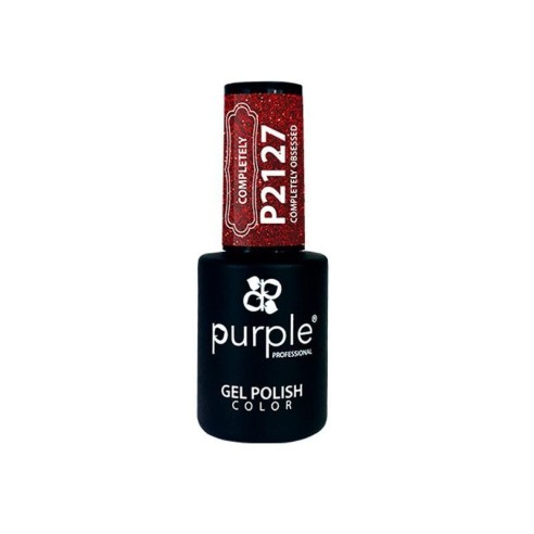 Esmalte Gel P2127 Completely Obsesed Purple Profes -Esmalte semipermanente -Purple Professional