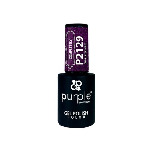 Esmalte Gel P2129 Completely Free Purple Professional -Esmalte semi permanente -Purple Professional